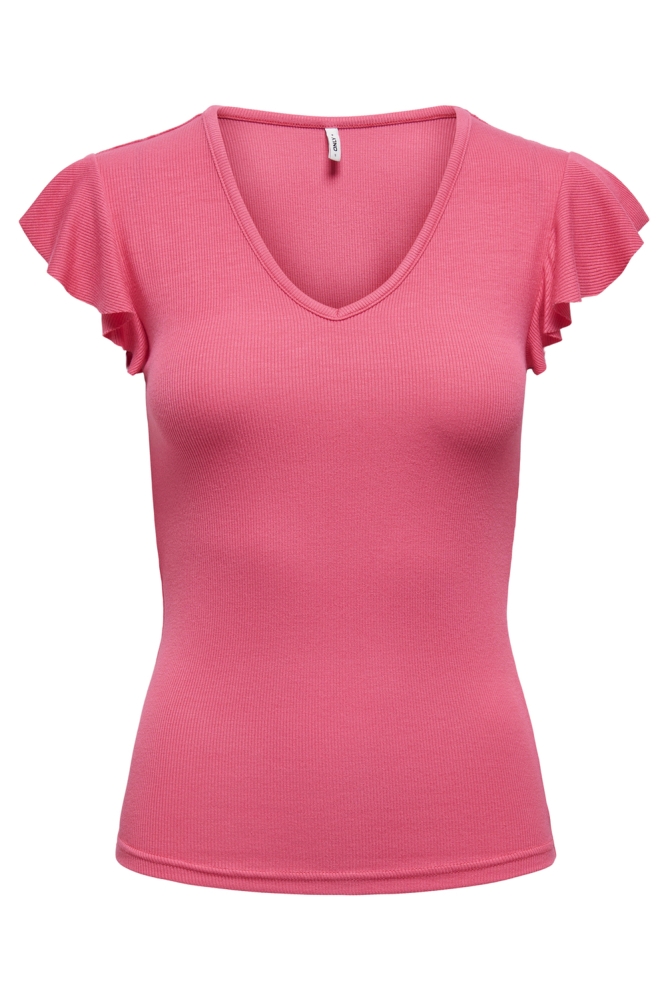 ONLBELIA CAP SLEEVE TOP JRS NOOS 15227187 CAMELLIA ROSE